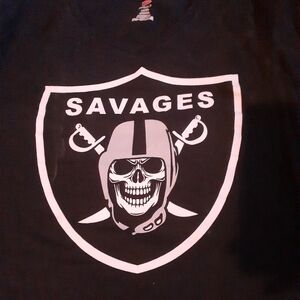 womens v neck raiders top